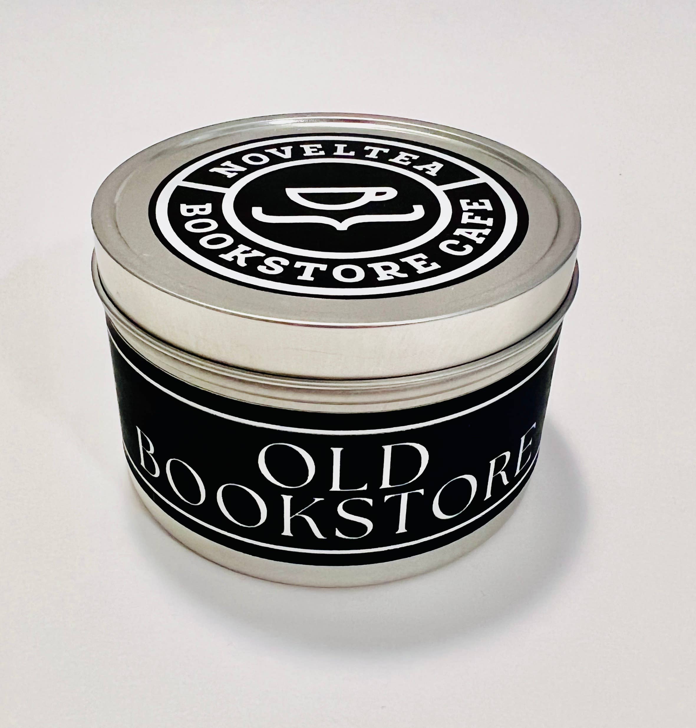 NovelTea Bookstore & Gifts - Wholesale Travel Candles - Old Bookstore - Leather & Coffee Scented Black Label Candle14