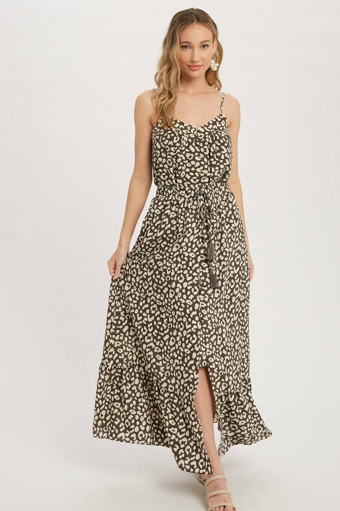 Bluivy – Top interior – Mulher por atacado – BOTÃO PARA CIMA LEOPARDO CAMI5