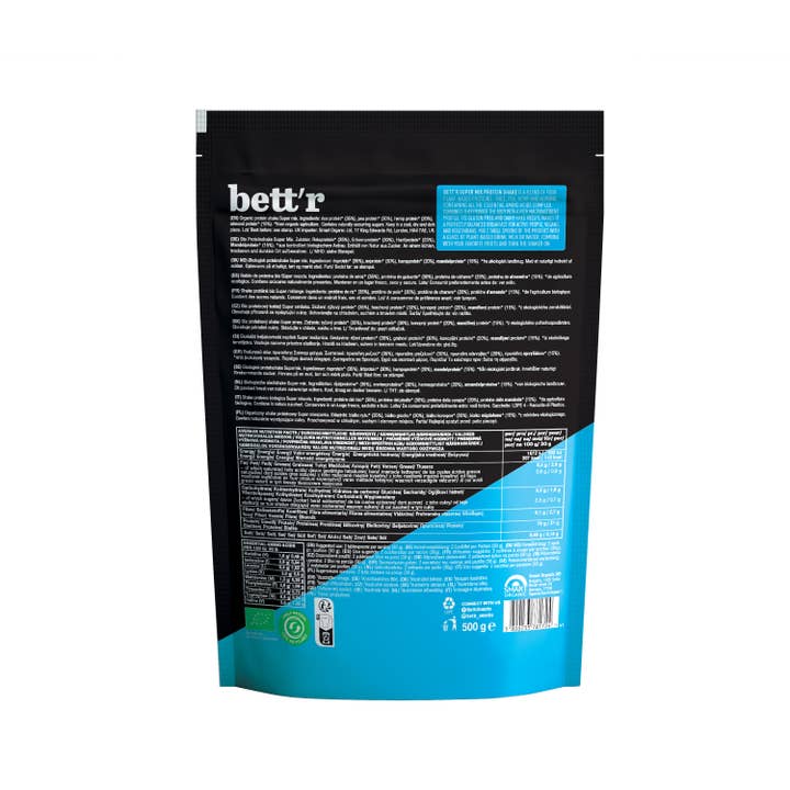 Smart Organic – wholesale Protein/superfood powder – Protein Shake Super Mix, Bio, Bett'r, (500g)1