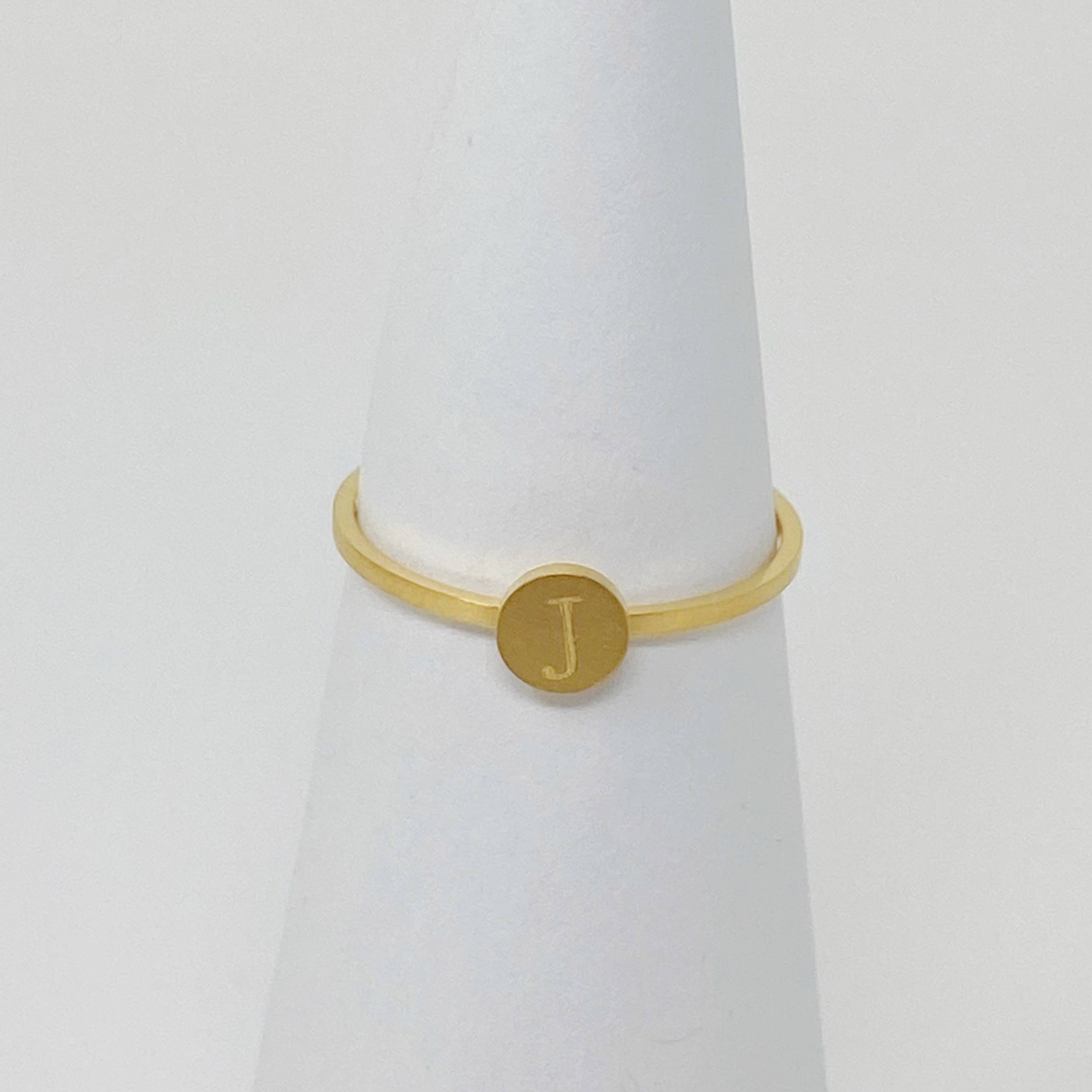 Ellison+Young - Wholesale Band/Stacked Ring - Tiny Initial Ring2