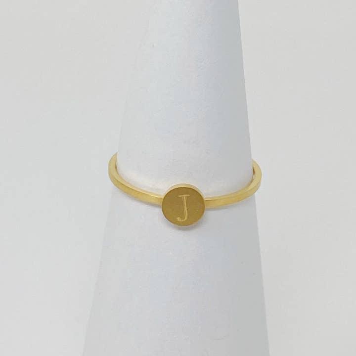 Ellison+Young - Wholesale Band/Stacked Ring - Tiny Initial Ring2