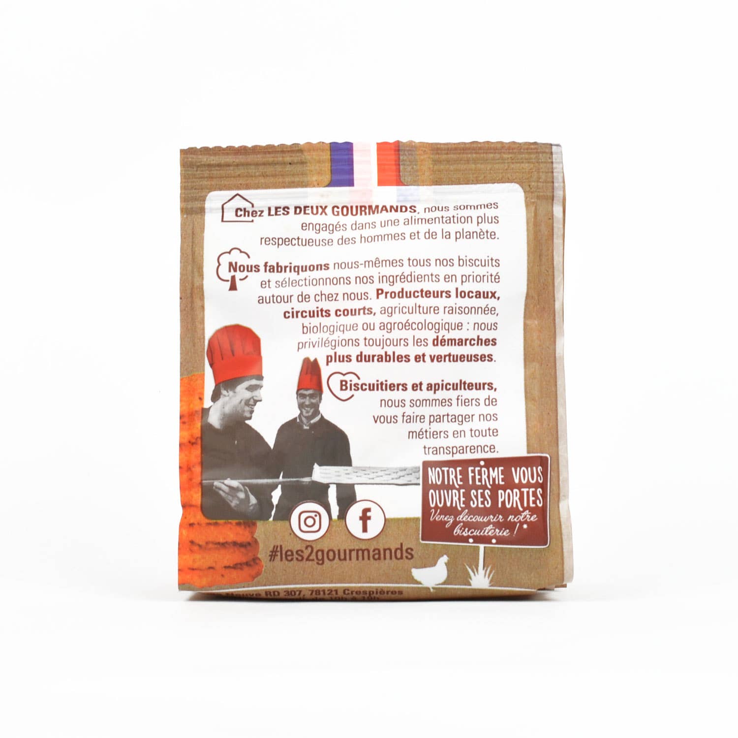 LES DEUX GOURMANDS - Wholesale Crackers - Tomato cookies — 35g bag3