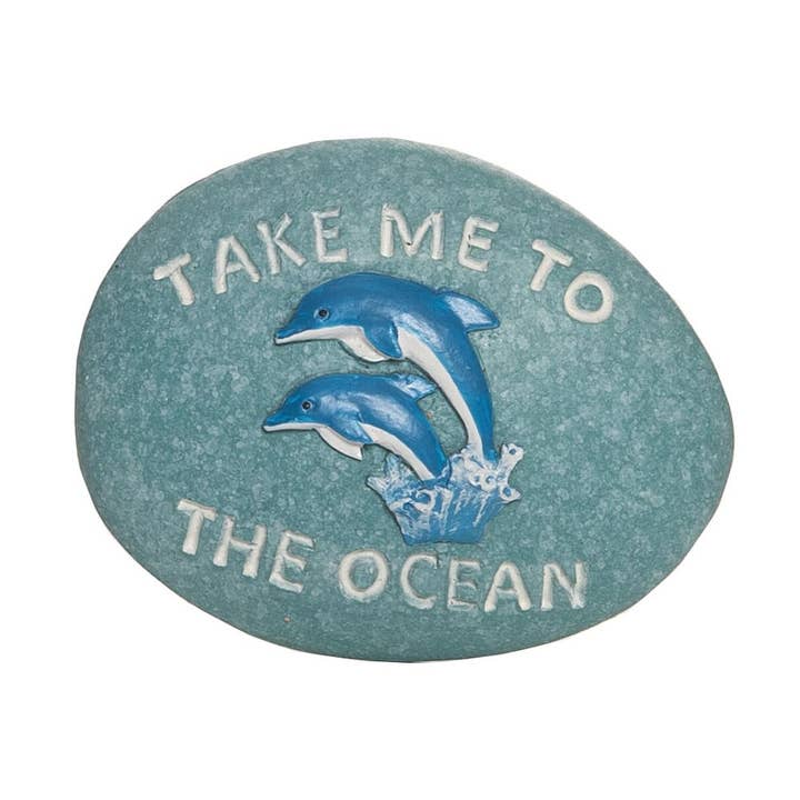 SALE Pebble Take Me To The Ocean Dolphin for wholesale by Beachcombers