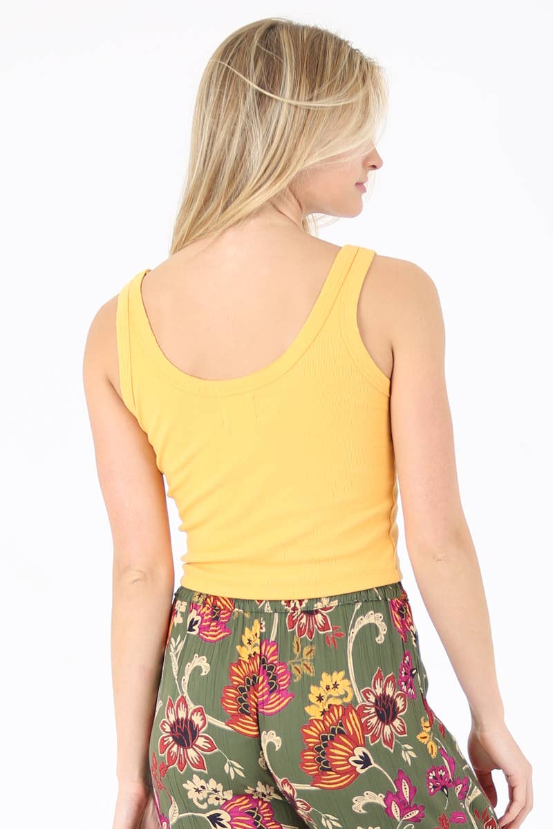 ANGIE – wholesale Tank top – Women′s – X2CA5-ASIS RIB KNIT SCOOP NECK TANK26