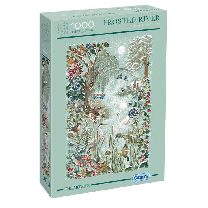 The Art File: Frosted River 1000 Piece Jigsaw Puzzle for wholesale by Gibsons Games Ltd