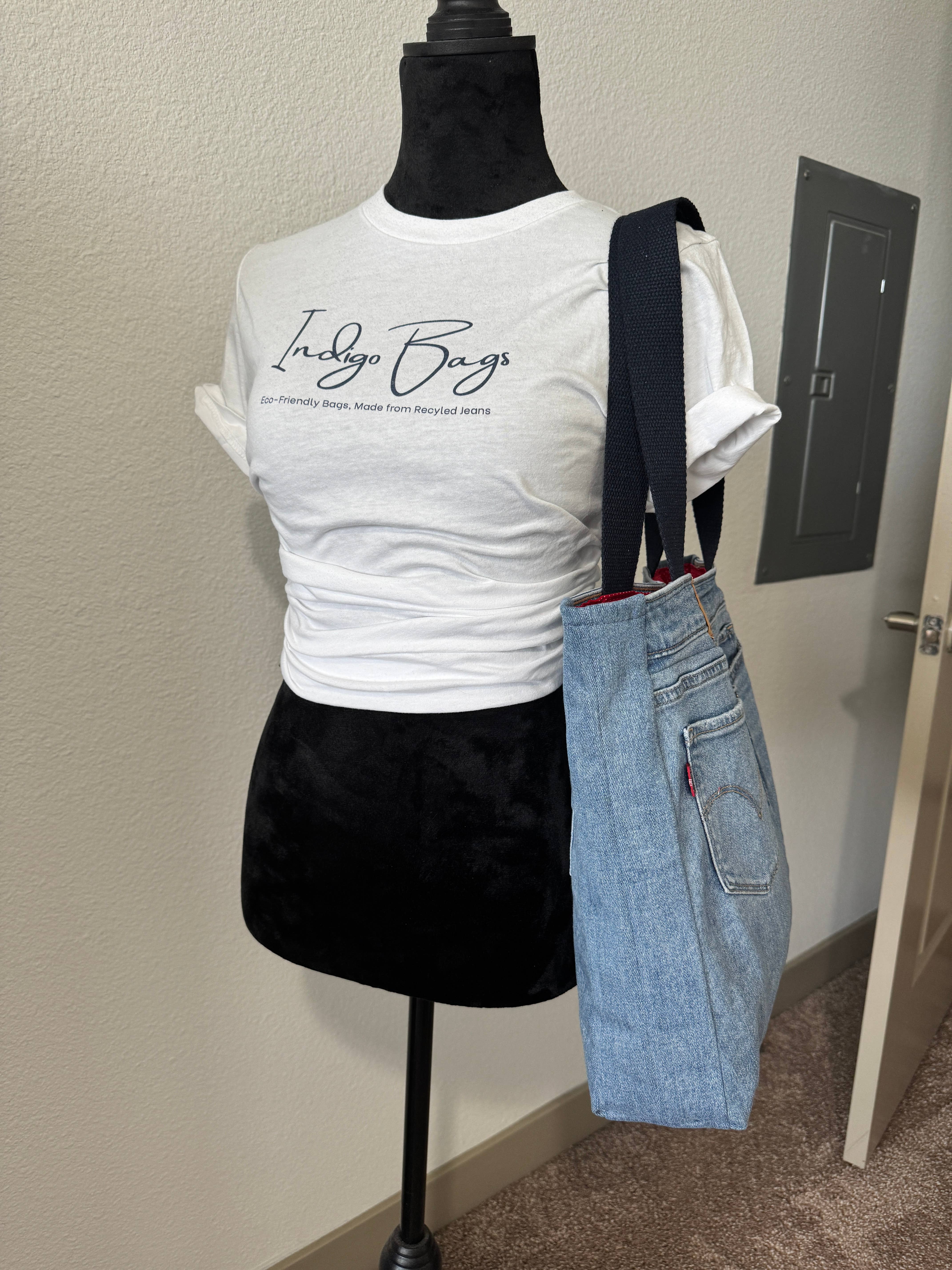 Indigo Bags - Wholesale Tote Bag - Women's - Levi's Upcycled Denim Tote Bag – red dots3