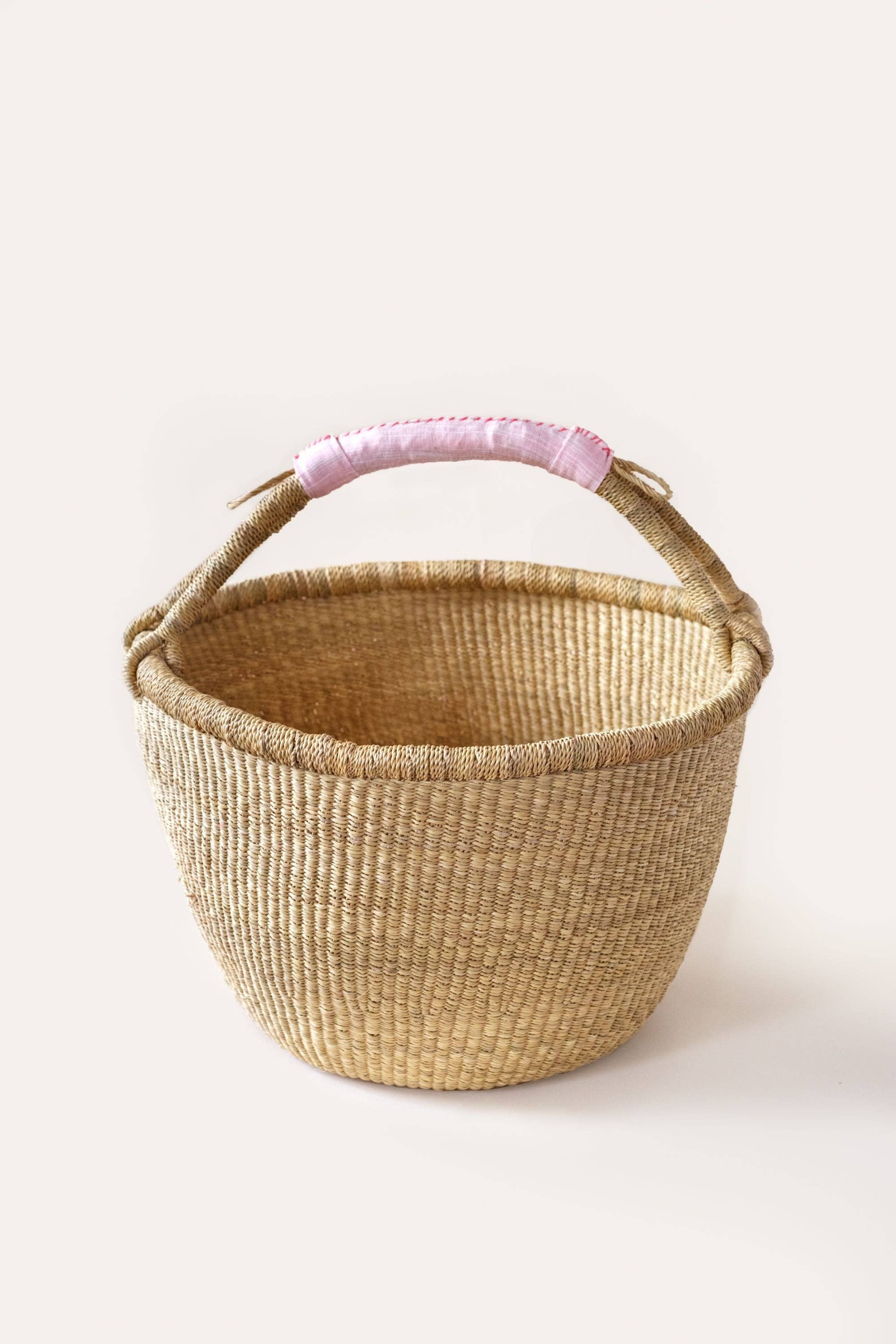 Indego Africa - Wholesale Basket - Bolga Basket Blush2