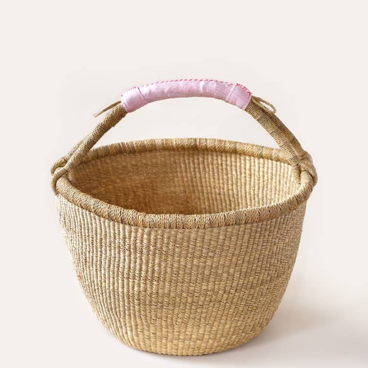 Indego Africa - Wholesale Basket - Bolga Basket Blush2
