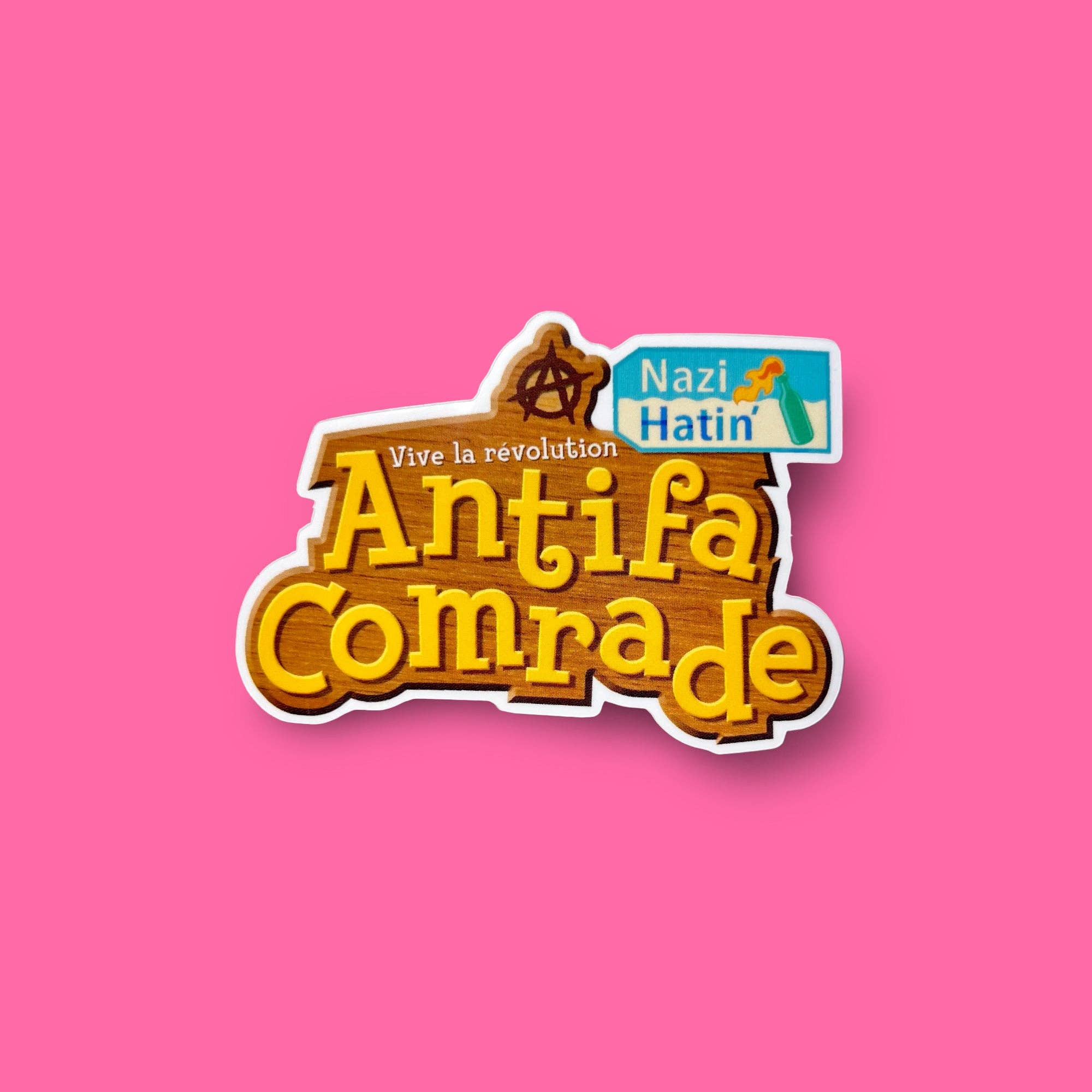 Sassed Studios - Wholesale Sticker - Antifa Comrade Sticker0