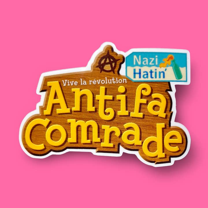 Sassed Studios - Wholesale Sticker - Antifa Comrade Sticker0