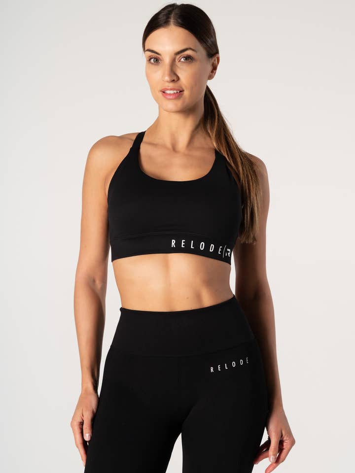 Core sportbeha - Zwart voor wholesale door Relode AB