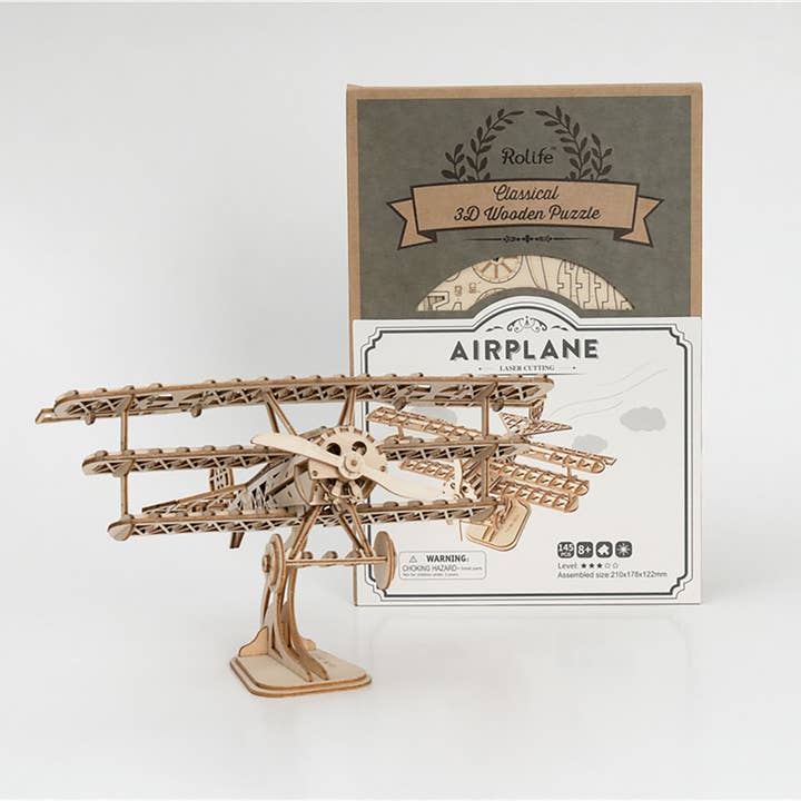 Magnote - Wholesale DIY Craft Kit - Rolife Airplane Wooden 3D Puzzle1