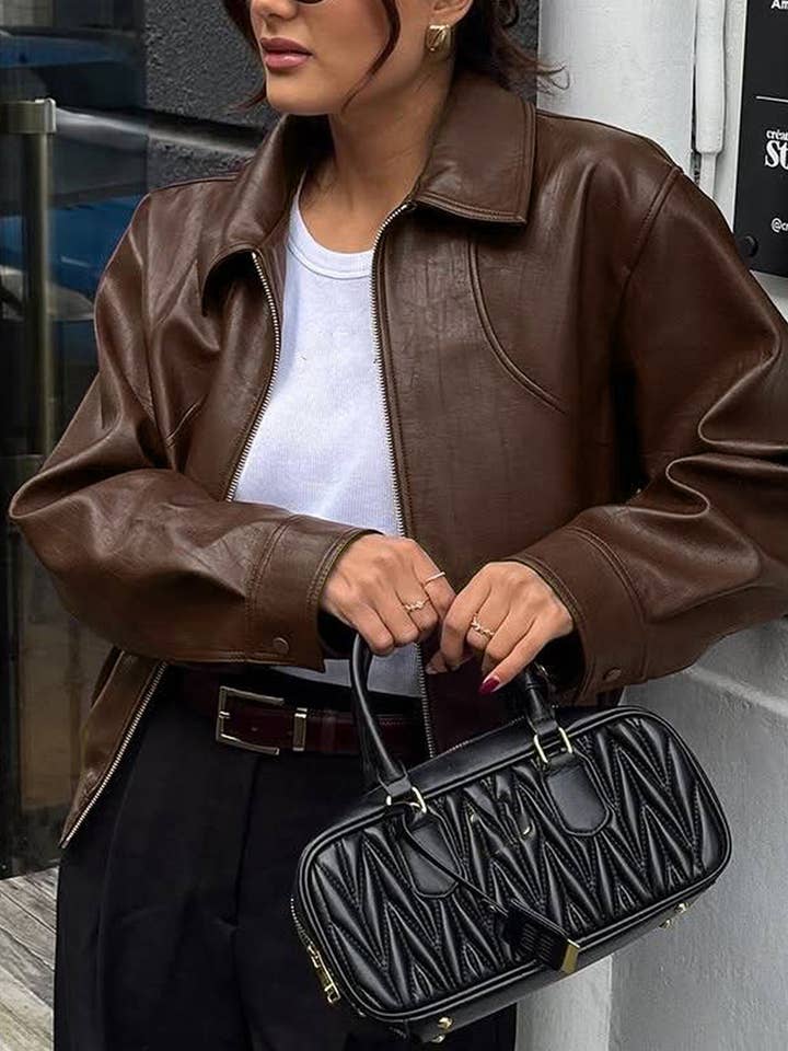 Casual Moto Style Jacket for wholesale by Aria Romance