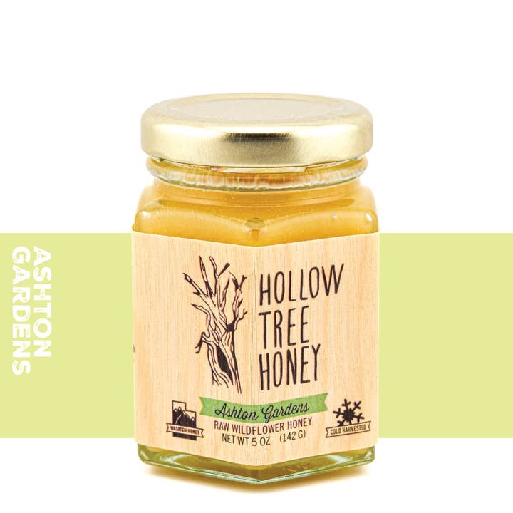 Mel Silvestre RAW Ashton Gardens 142g. por atacado de Hollow Tree Honey