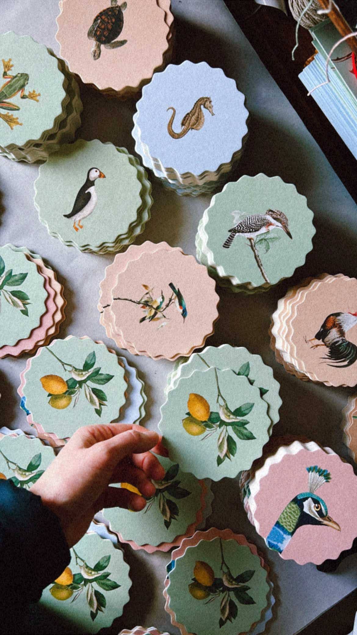 30x40 - Wholesale Coasters - Coaster Set Good Vibes 🍀🐓🐢 UPDATE - New Designs3