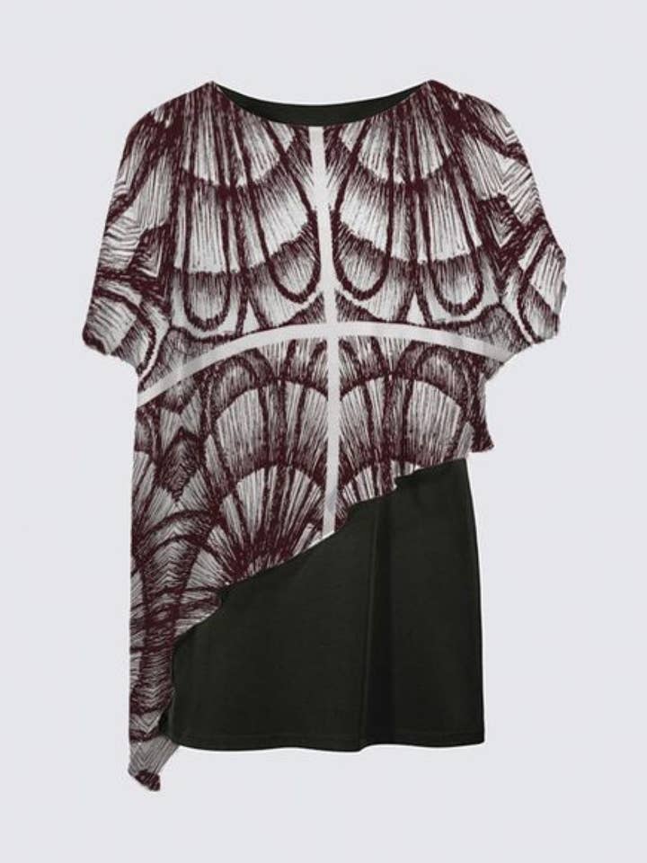 Je vais marcher avec vous - Tunique Yoko Cape pour la vente par Rabeenadesigns