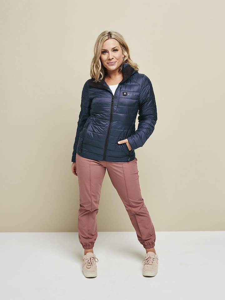 Kelvin Coats - Vente Doudoune – femme - Veste chauffante Aura pour femme, bleue1