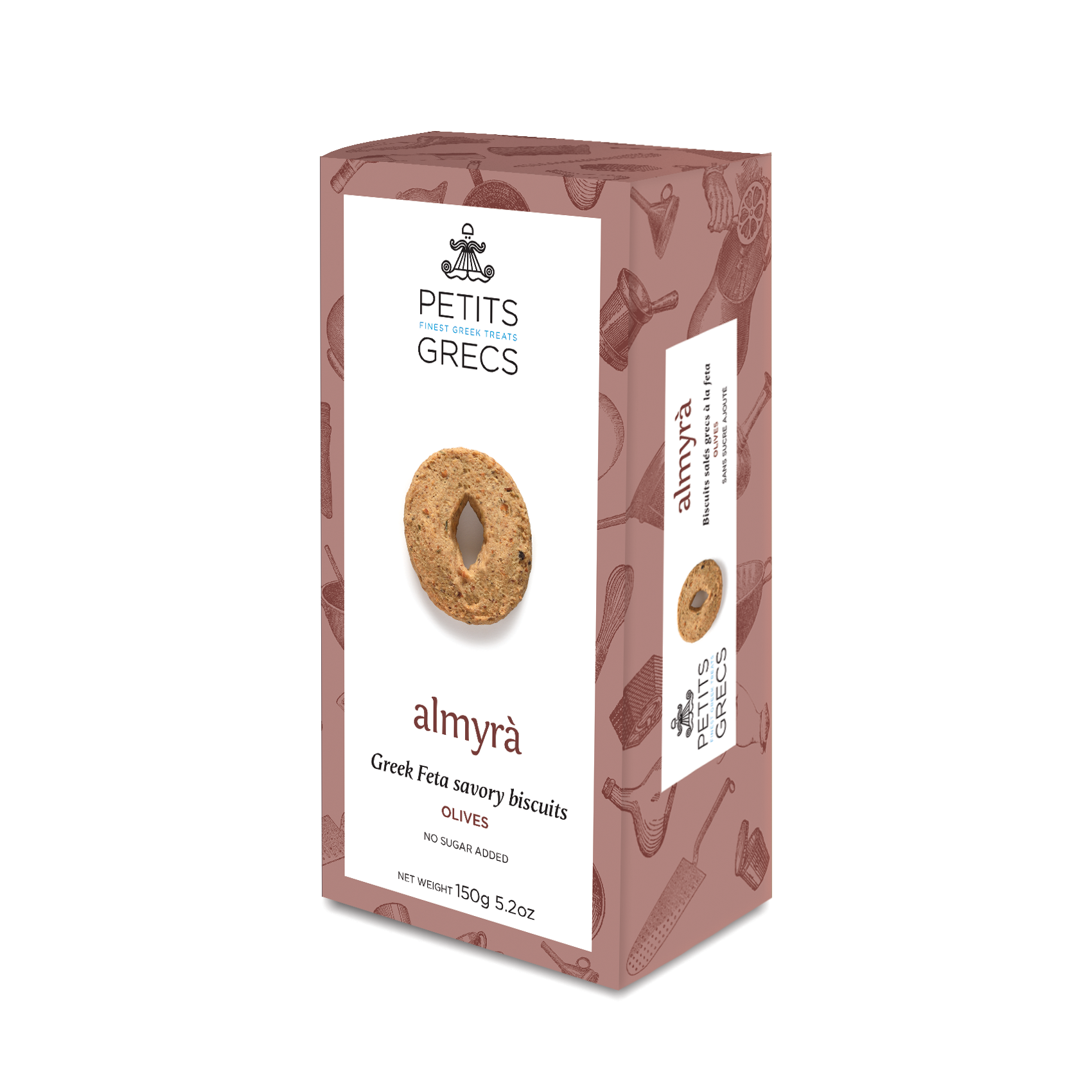 PETITS GRECS P.C. – wholesale Kakor – Almyra Olives - Grekiska Feta Salta Kex1