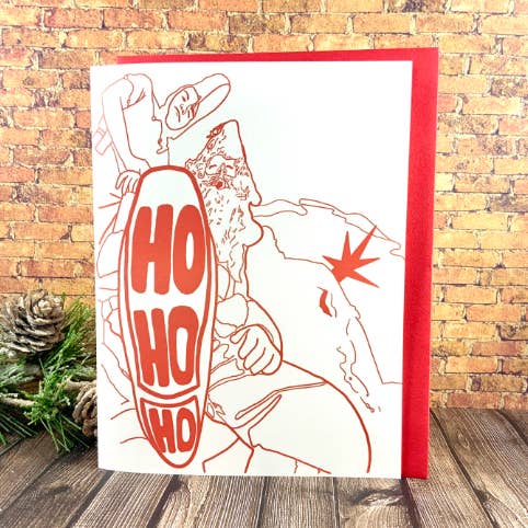HO HO HO- Christmas Story Card for wholesale by Paper Vibes