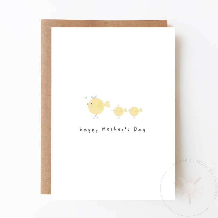 Happy Mother's Day Chicks Card for wholesale by Paper Daisies by j'adorne