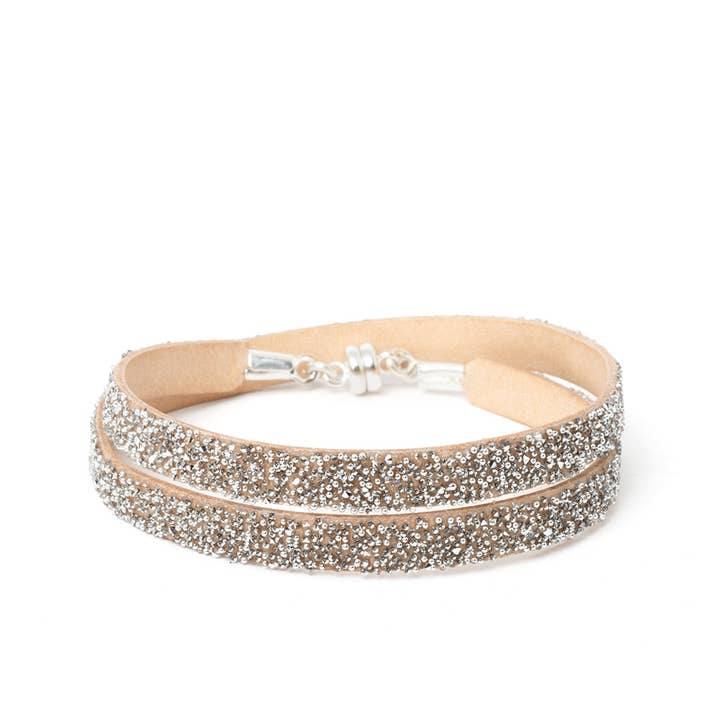 Duplo Cristal Nu ~ Fecho de Prata por atacado de She.Rise