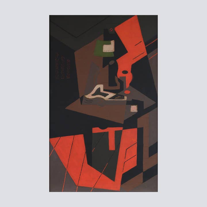 Still Life with Red Lamp (1916-1918) Fine Art Print for wholesale by Milisima Studio