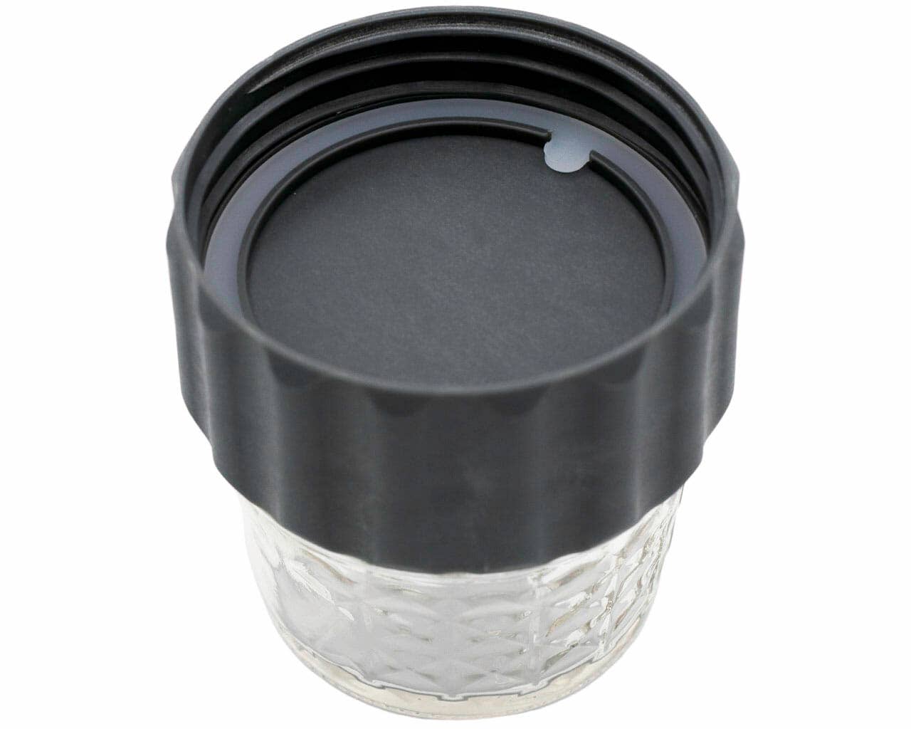 Mason Jar Lifestyle - Vente Boîtes de conservation - Couvercle 2-en-1 pour connecter deux bocaux Mason à ouverture régulière 2PK9