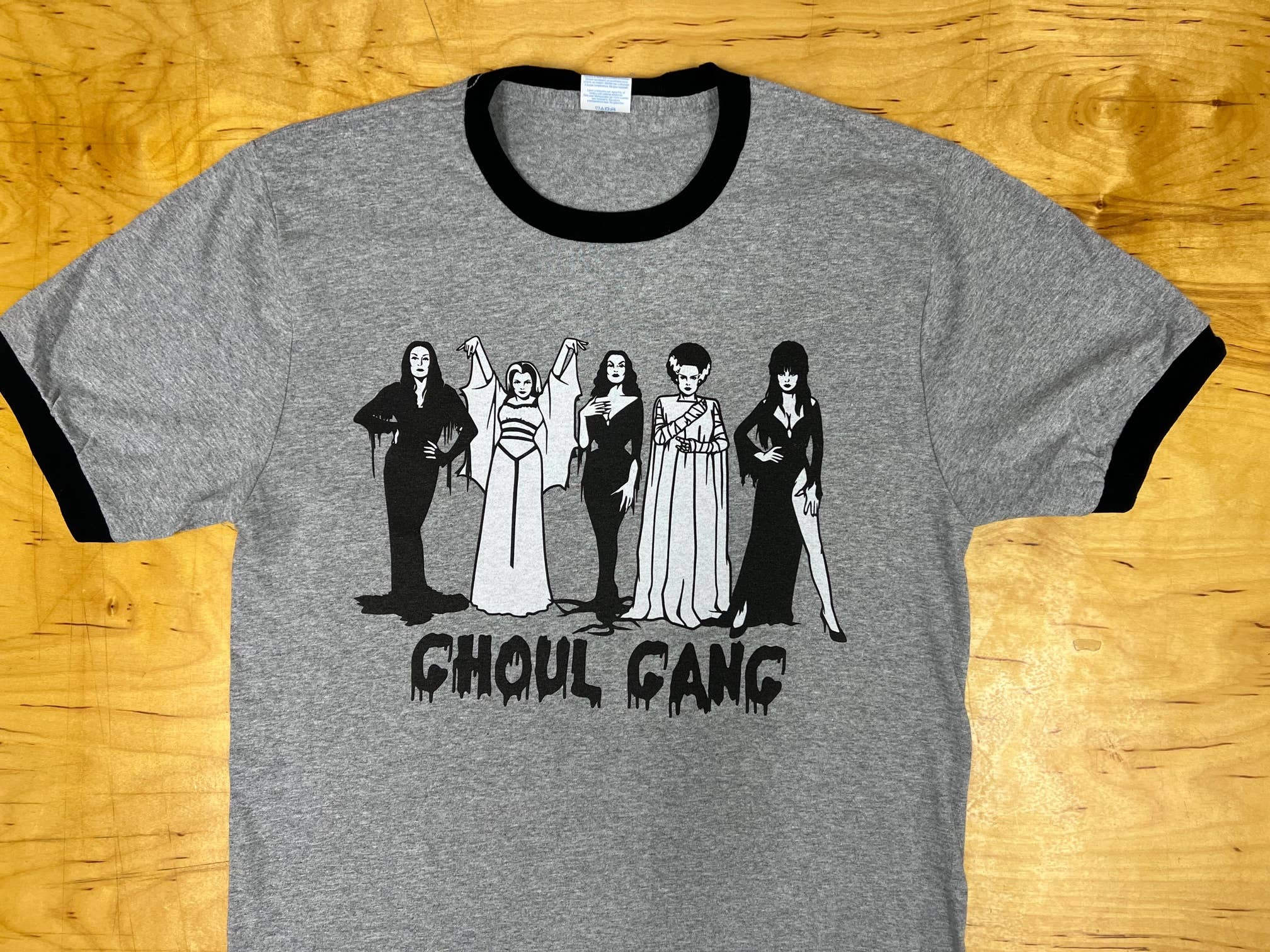 Astro Bettie - Vendita all'ingrosso Maglietta serigrafata - Donna - T-shirt Ghoul Gang Ringer3