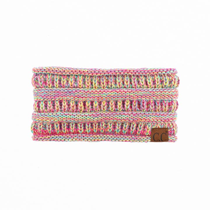 Truly Contagious - Wholesale Fashion Headband - Women's - CC Multi Color Sherpa Lined Women's Headwrap ( HW-826 )3