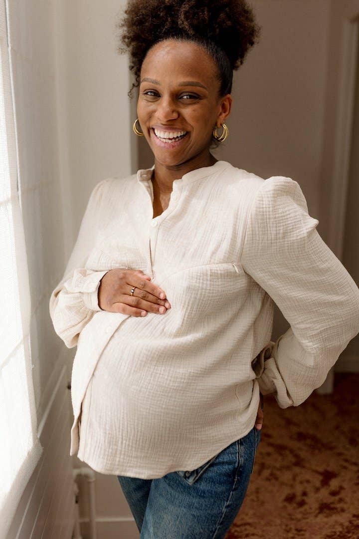 Mama Lova Milk Nursing Blouse for wholesale on Faire6