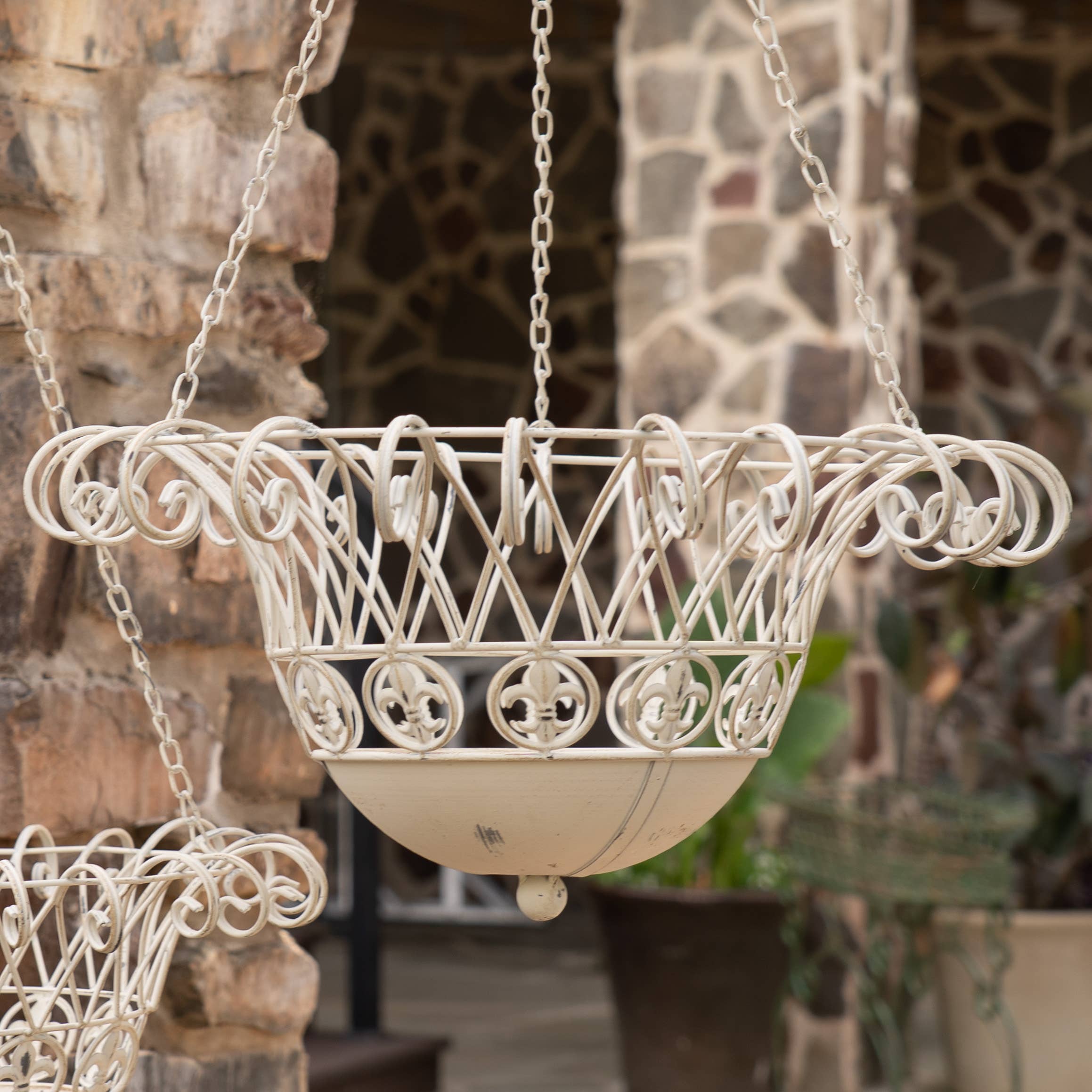 Zaer Ltd. International - Wholesale Hanging Planter - "Stephania" Hanging Basket Planters in 3 Colors 2 Pc/Set3