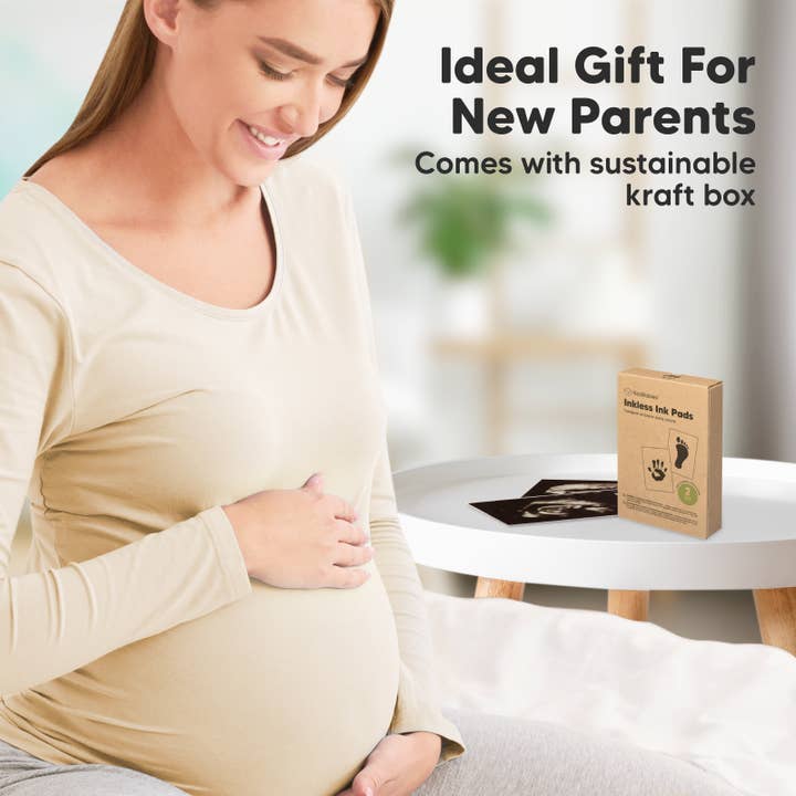 Gold 2Pk Inkless Ink Pad, Baby Footprint Kit, Dog Paw Print Kit for wholesale on Faire8