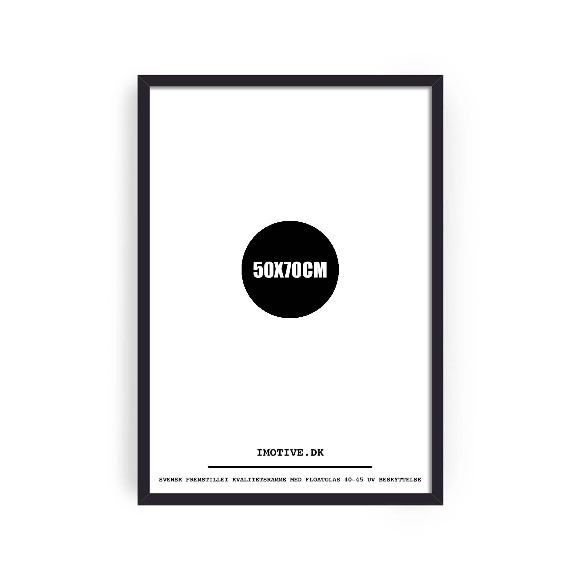 IMotive – wholesale Picture frame – 50x70cm - black wooden frame with plexiglass0