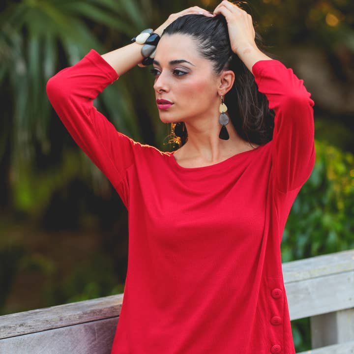 Organic Tagua Jewelry - Wholesale Dangle Earrings - Bali Earrings10