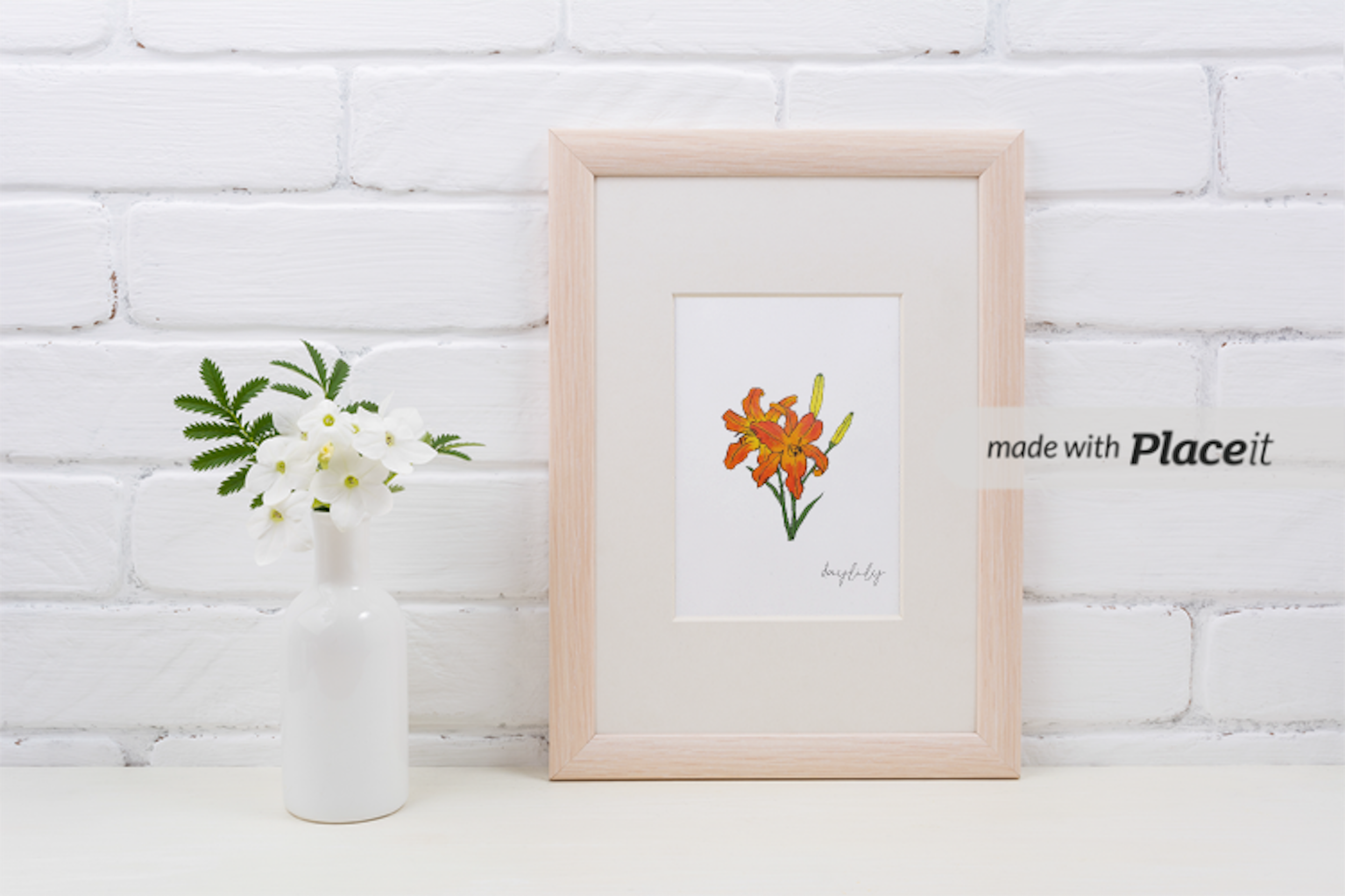Ashley Laren Art - Wholesale Art Print - Daylily Flower Art Print3