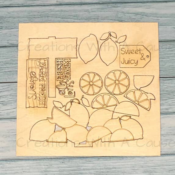 Zitronen austauschbarer Einsatz - Blumen-/Apfelkorb für den Großhandel von Creations With A Cause