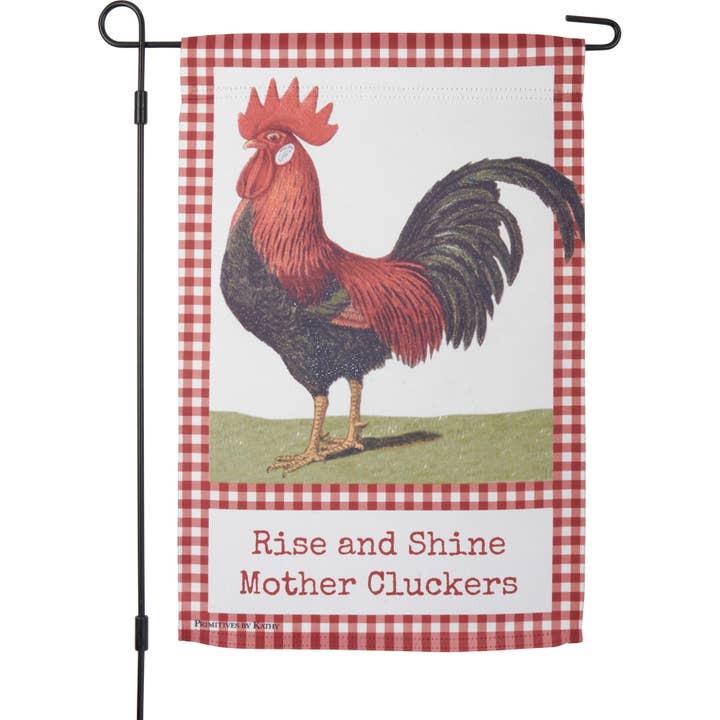 Rise And Shine Garden Flag for wholesale by Primitives by Kathy