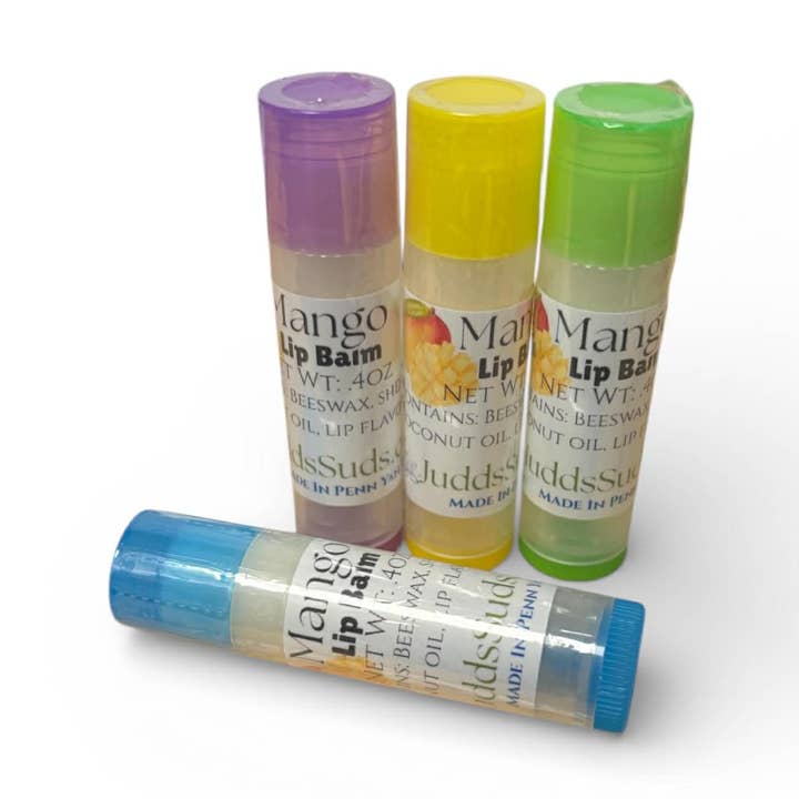 Mango Lip Balm | Handmade Moisturizing Lip Balm with Shea for wholesale by Judds Suds