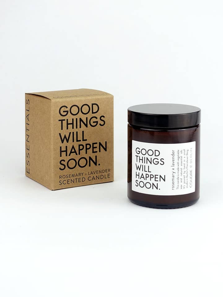 Cosas buenas ... Vela romero y lavanda / ESSENTIALS vela aromática para venta al por mayor de Coudre Berlin