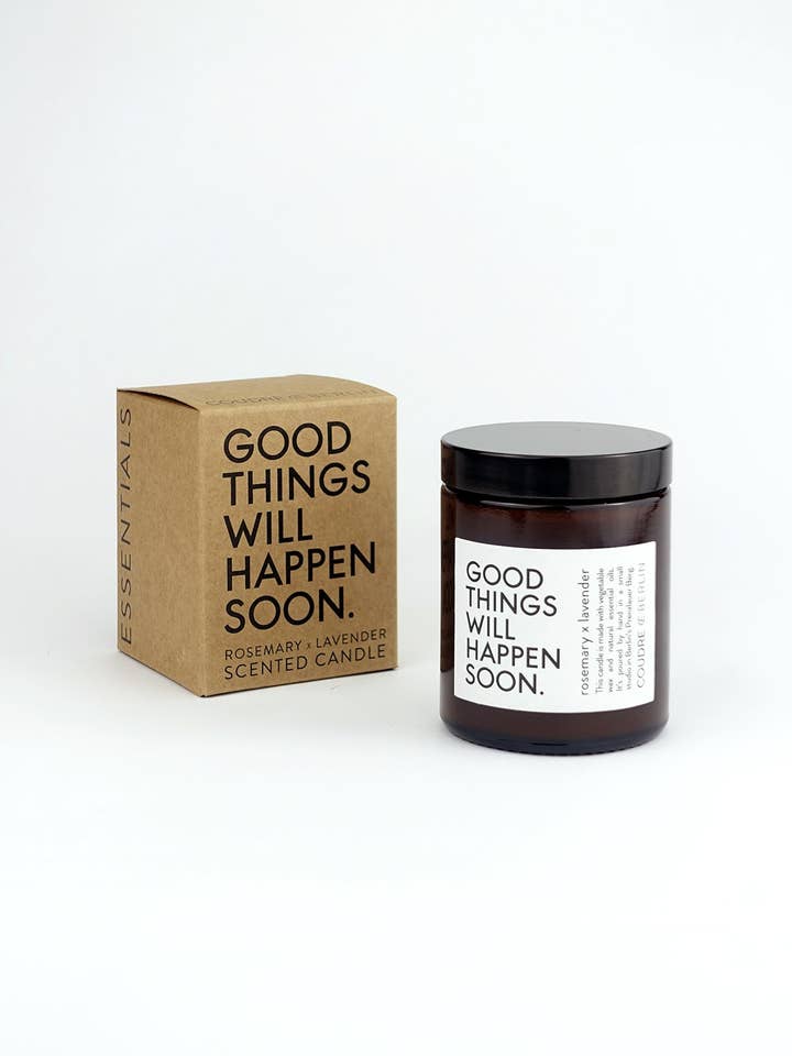 Cose buone ... Candela rosmarino x lavanda / ESSENTIALS candela profumata per la vendita all'ingrosso da parte di Coudre Berlin