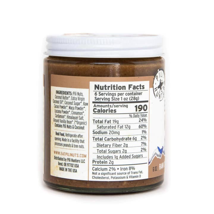 Pili Hunters - Wholesale Nut Butter - Pili Hunters Raw Cacao Expedition Pili Nut Butter (8oz)