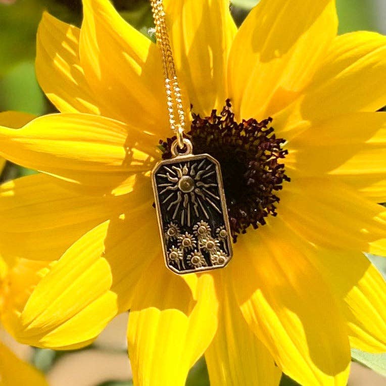 Natalie Clare Collections - Wholesale Pendant/Charm Necklace - Van Gogh Sunflower Necklace4