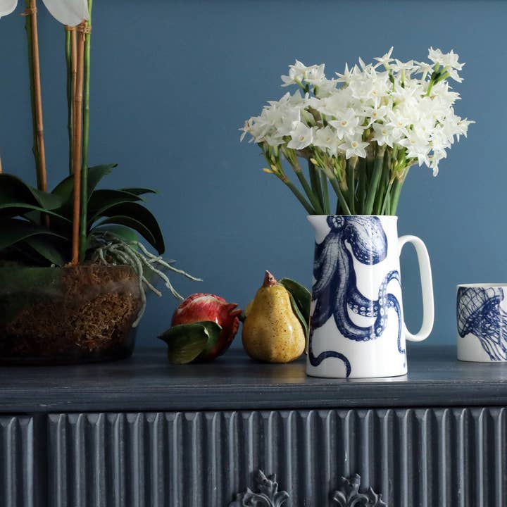 Cream Cornwall – wholesale Jug – Bone China Octopus Jugs