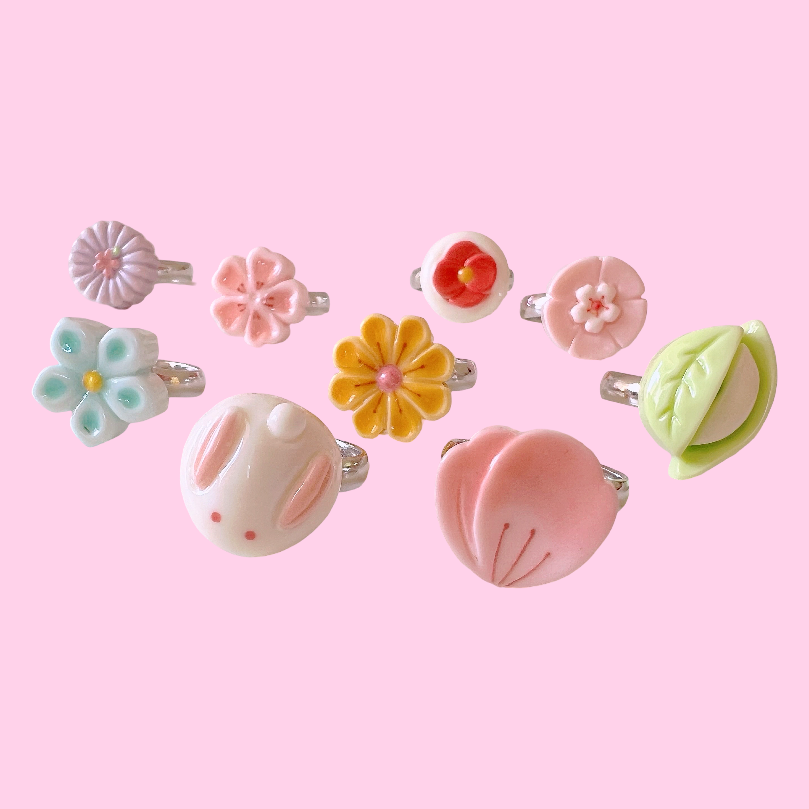 Pop Cutie Accessories & Gifts - Europe - Wholesale Earrings - Kids - Petite Mochi Ring I Bunny I Kawaii I Kids Ring I Japan3