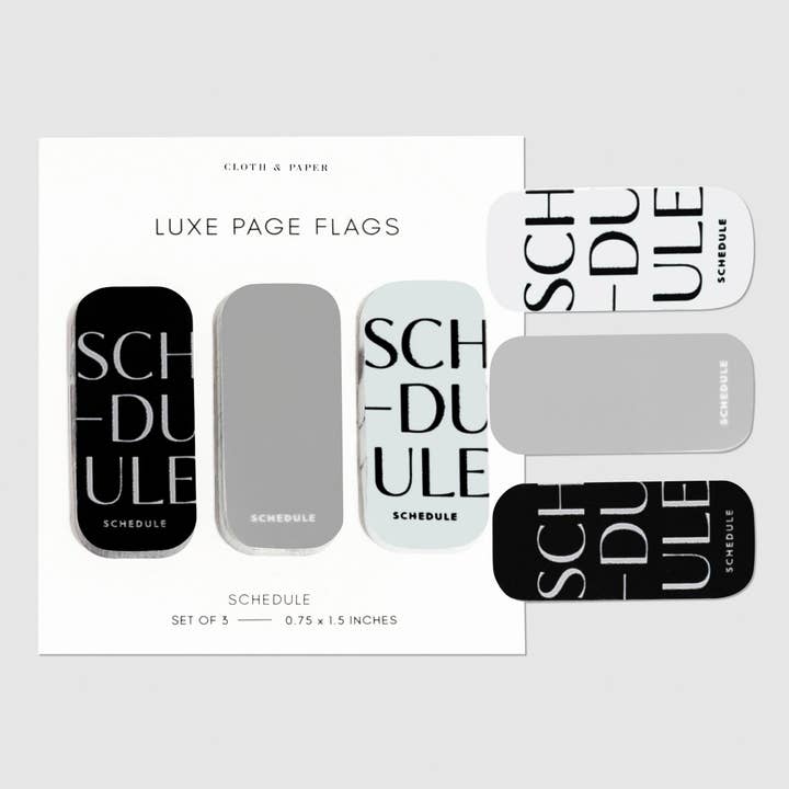 Cloth & Paper – wholesale Sticker – Luxe Page Flag Trio14