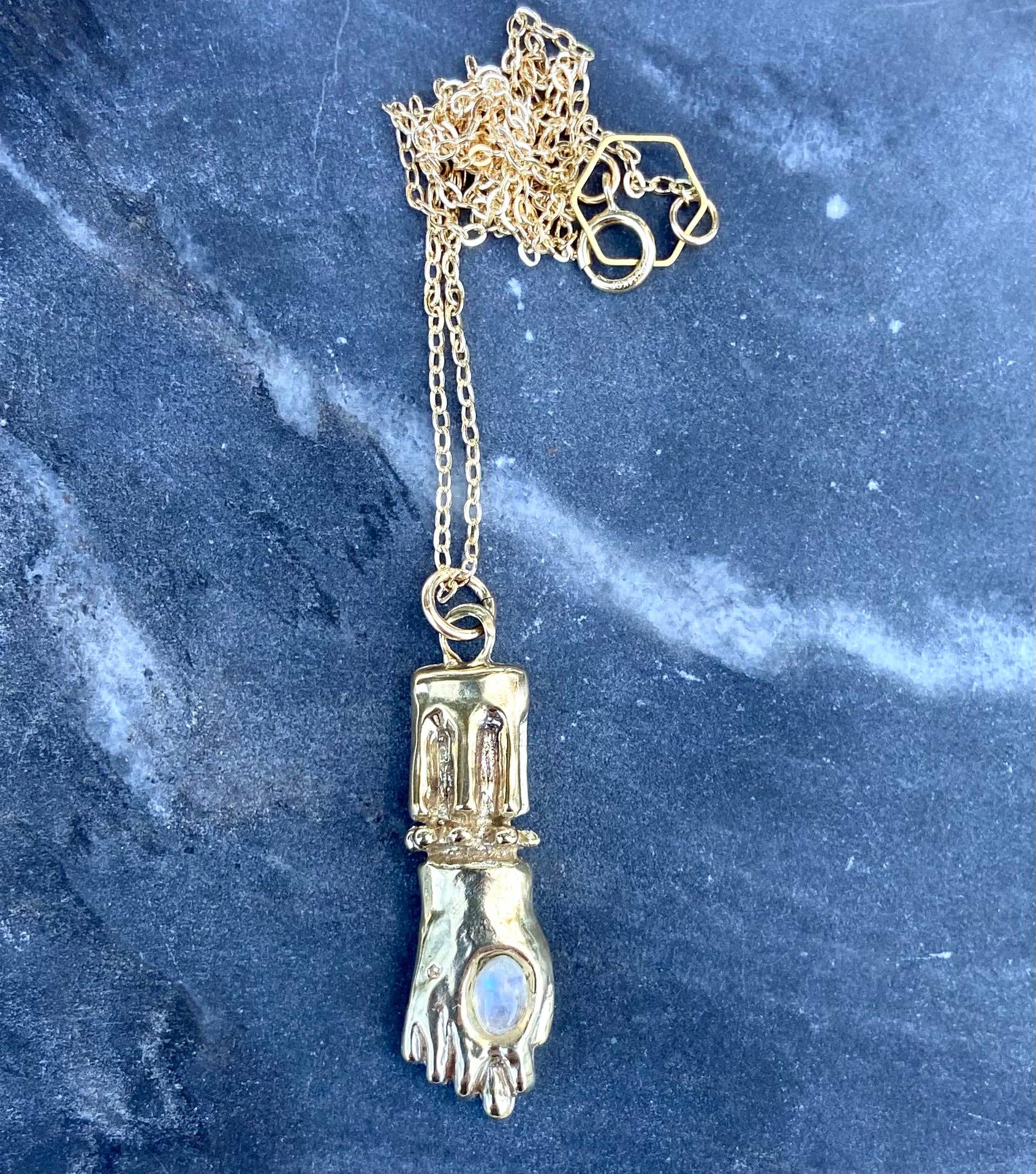 Serpentine - Wholesale Pendant/Charm Necklace - Brass mano figa hand charm necklace3