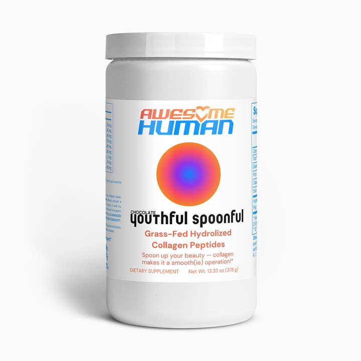 Chocolat Youthful Spoonfull | Peptides de collagène hydrolysés pour la vente par Awesome Human