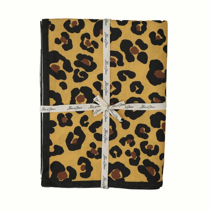 Animal Print Cotton Tablecloth 54" x 54" for wholesale by House of Gleason