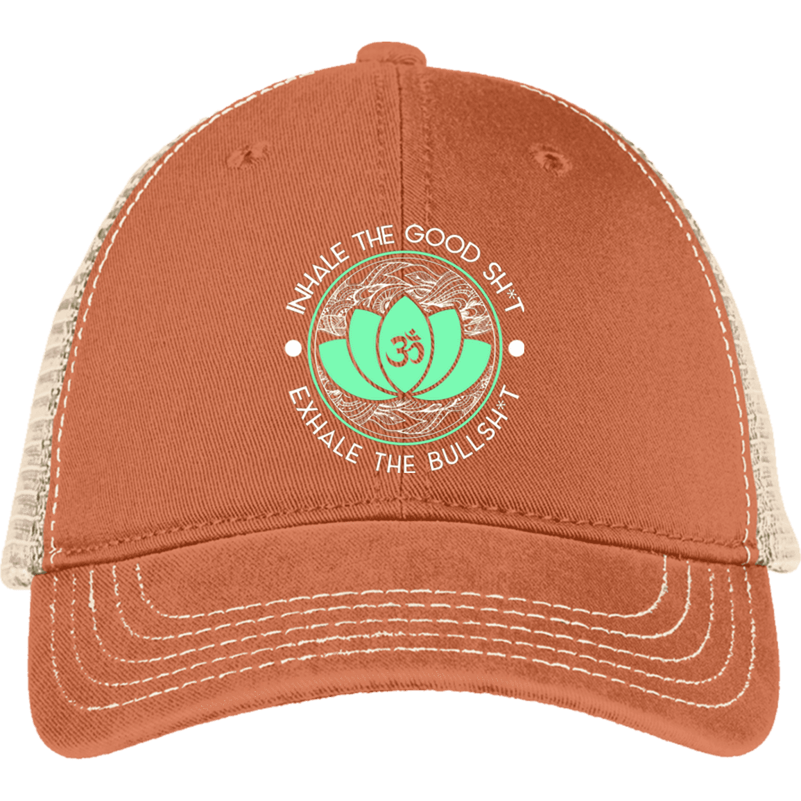 Soulful Wear – boné - Mulher por atacado – Inspire as boas xit Exhale o Chapéu de Camionista de Touro 22