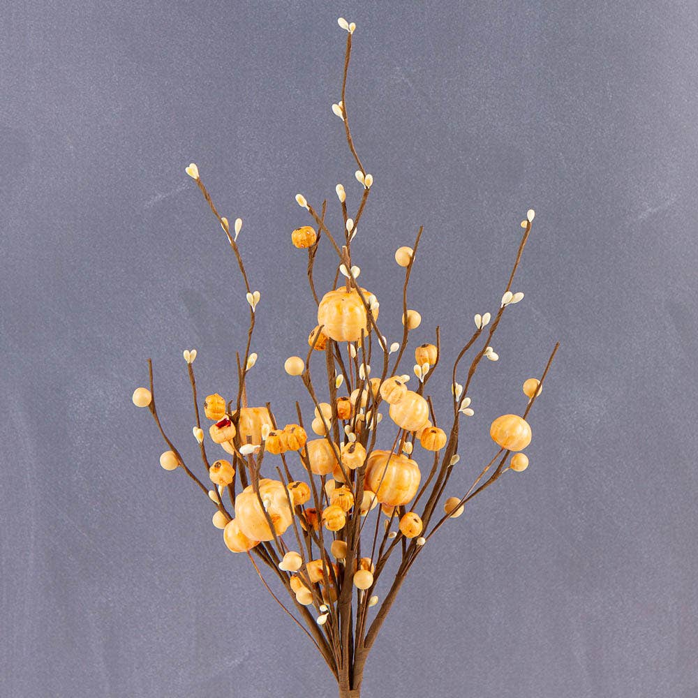 Factory Direct Craft - Venta al por mayor Flores artificiales - Tallo de calabaza falsa y bayas mixtas de otoño de 43 cm - Color a elegir0